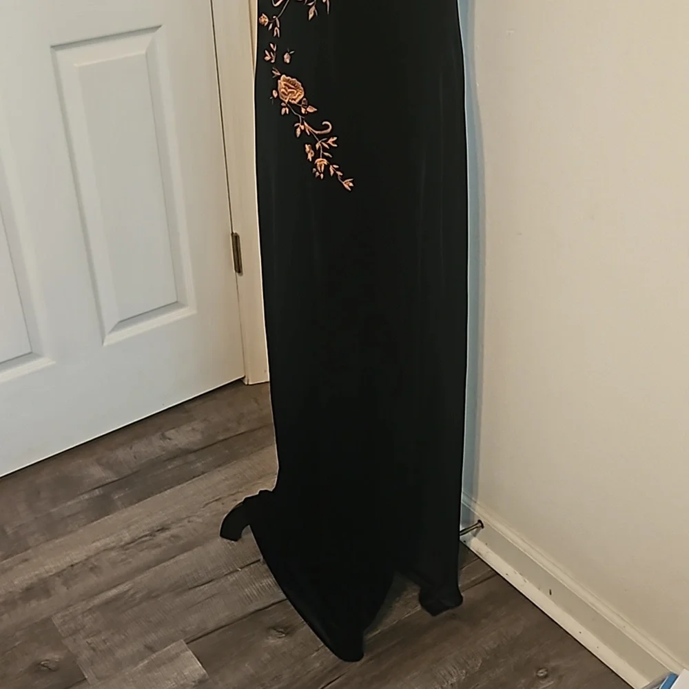 Floor Length Velvet Dress - Picture 5 of 12
